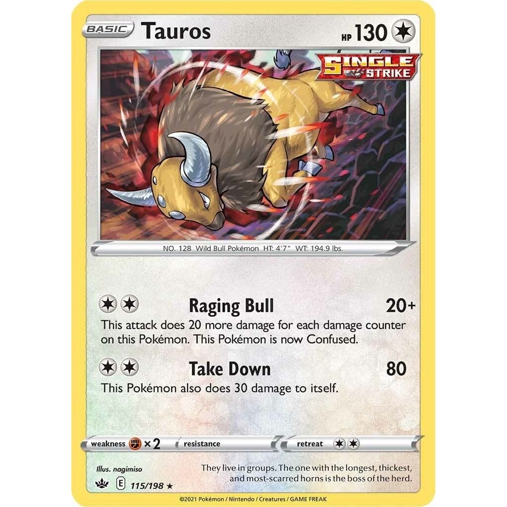 Image for Tauros (115/198) (SWSH06) - Pokemon