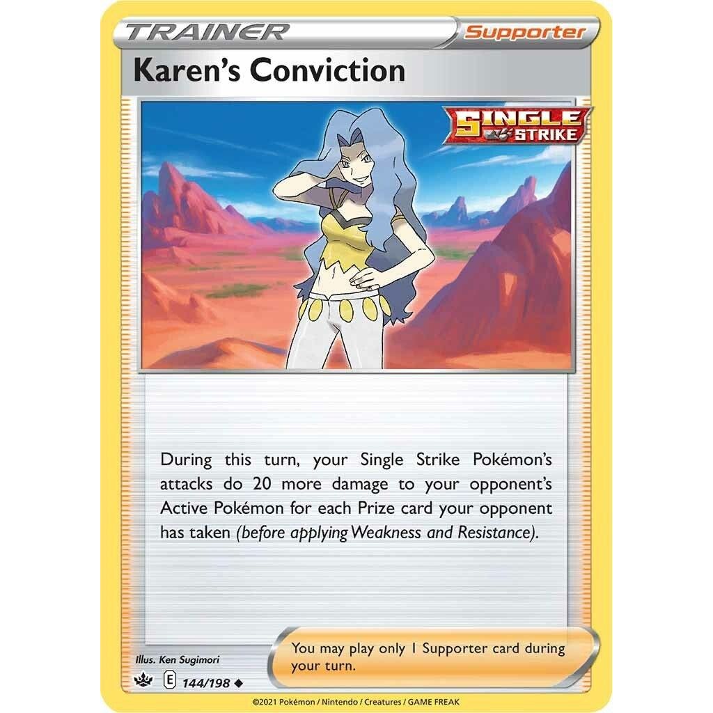 Image for Karen's Conviction (144/198) (SWSH06) - Pokemon