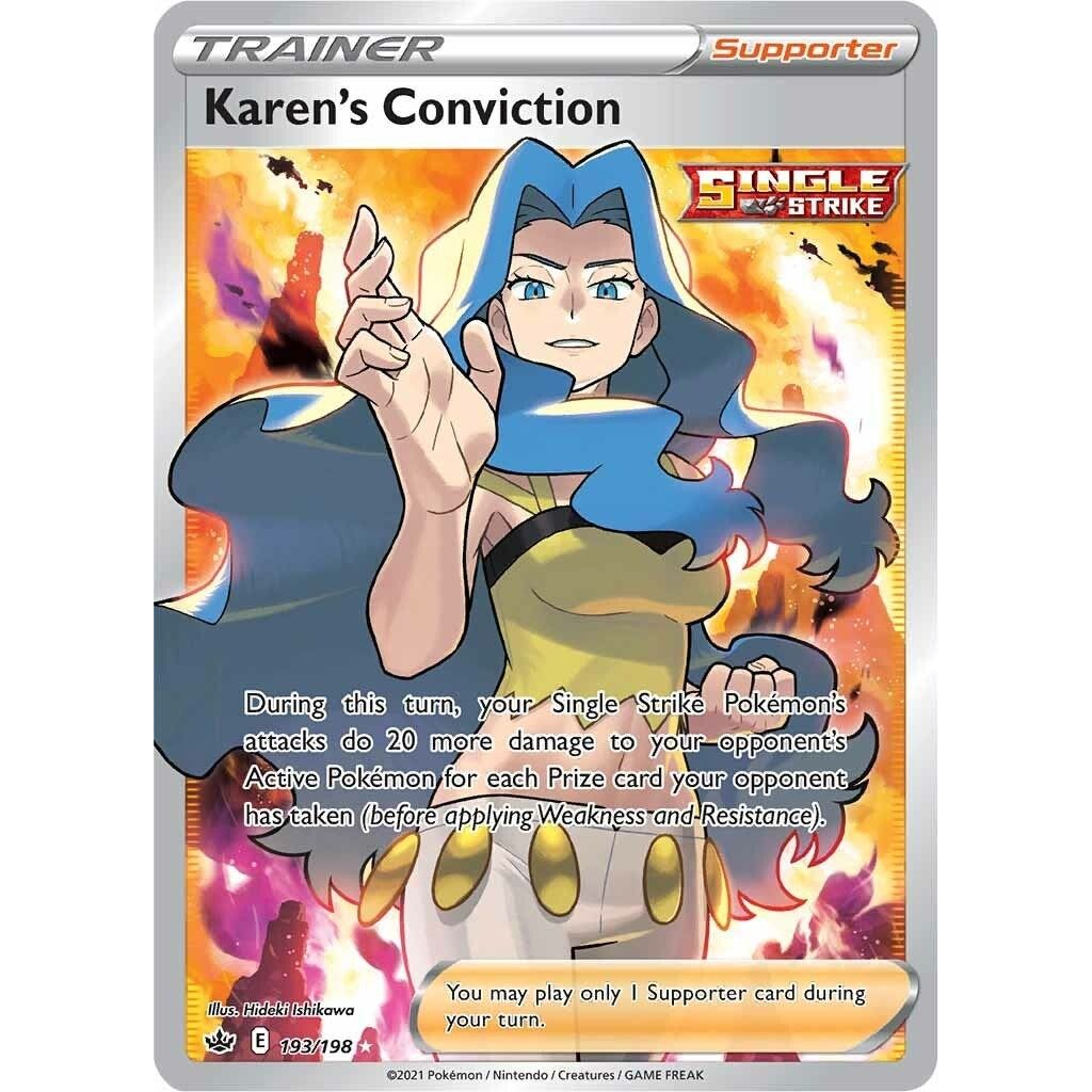 Image for Karen's Conviction (Full Art) (193/198) (SWSH06) - Pokemon