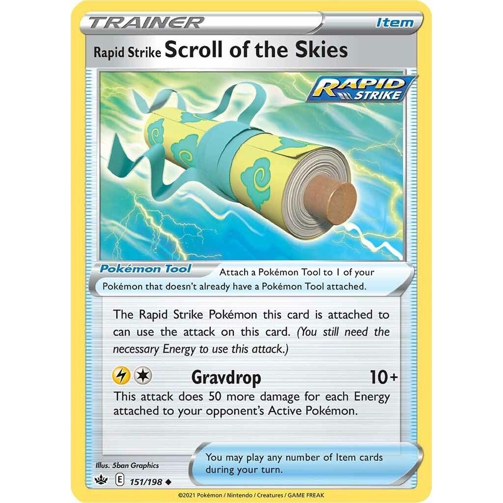 Image for Rapid Strike Scroll of the Skies (151/198) (SWSH06) - Pokemon