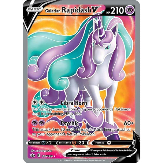 Image for Galarian Rapidash V (Full Art) (167/198) (SWSH06) - Pokemon