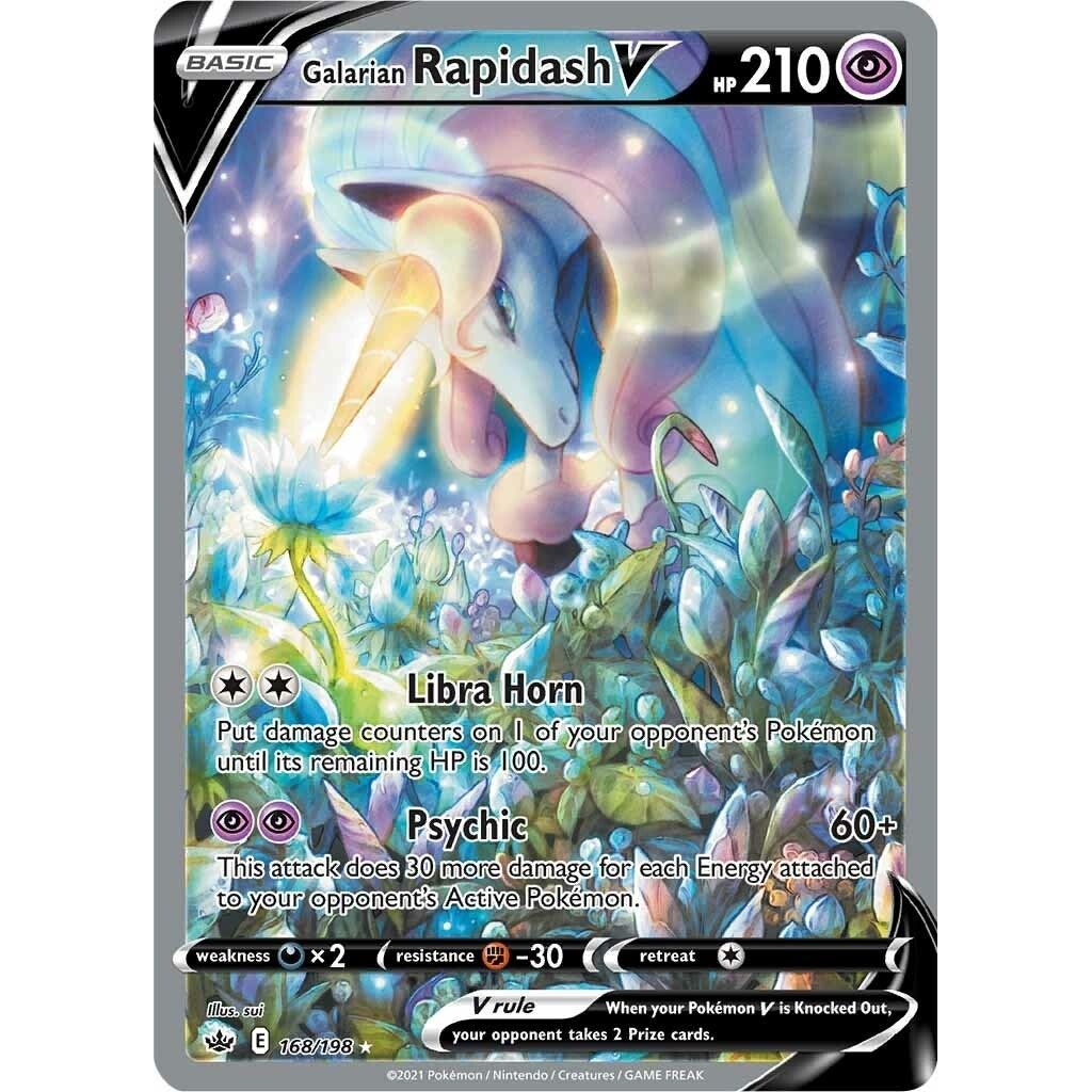 Image for Galarian Rapidash V (Alternate Full Art) (168/198) (SWSH06) - Pokemon