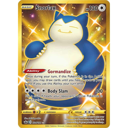 Image for Snorlax (Secret) (224/198) (SWSH06) - Pokemon