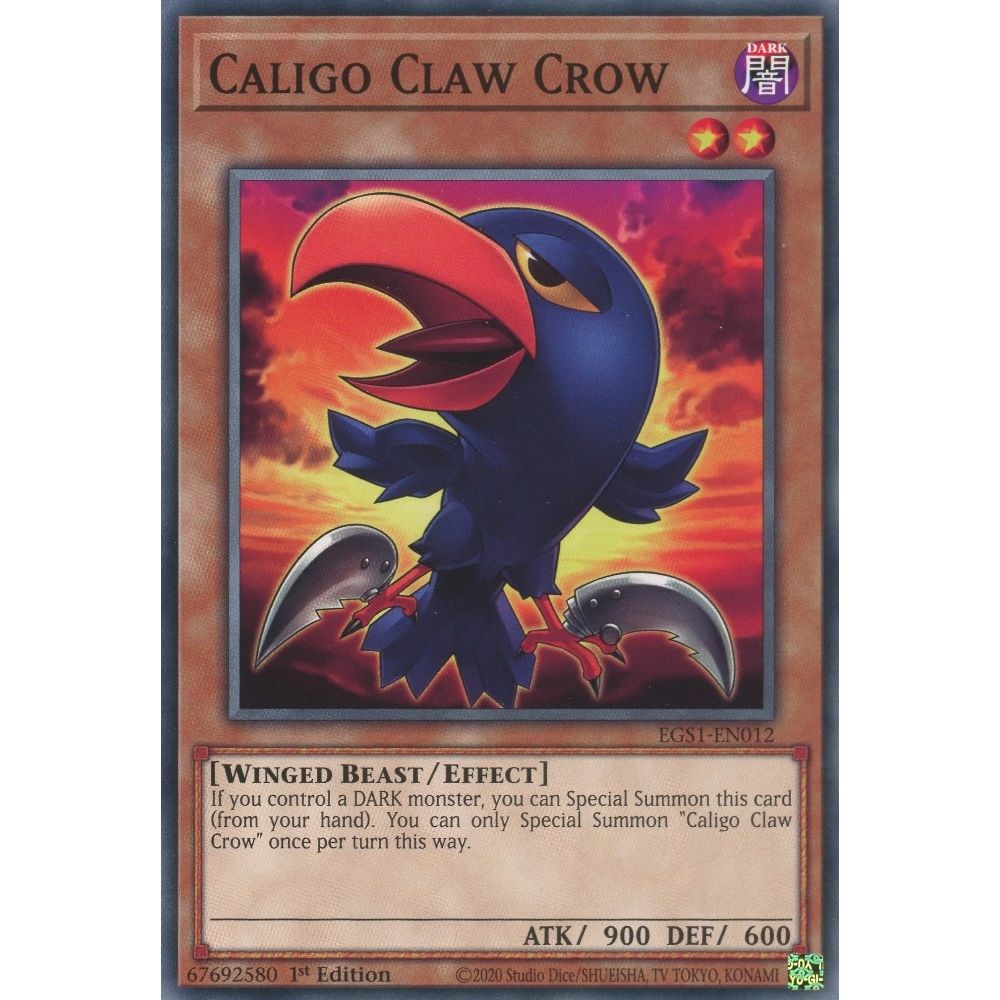 Image for Caligo Claw Crow (EGS1-EN012) (EGS1) - YuGiOh