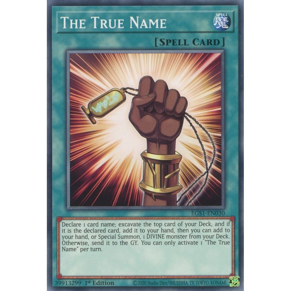 Image for The True Name (EGS1-EN030) (EGS1) - YuGiOh