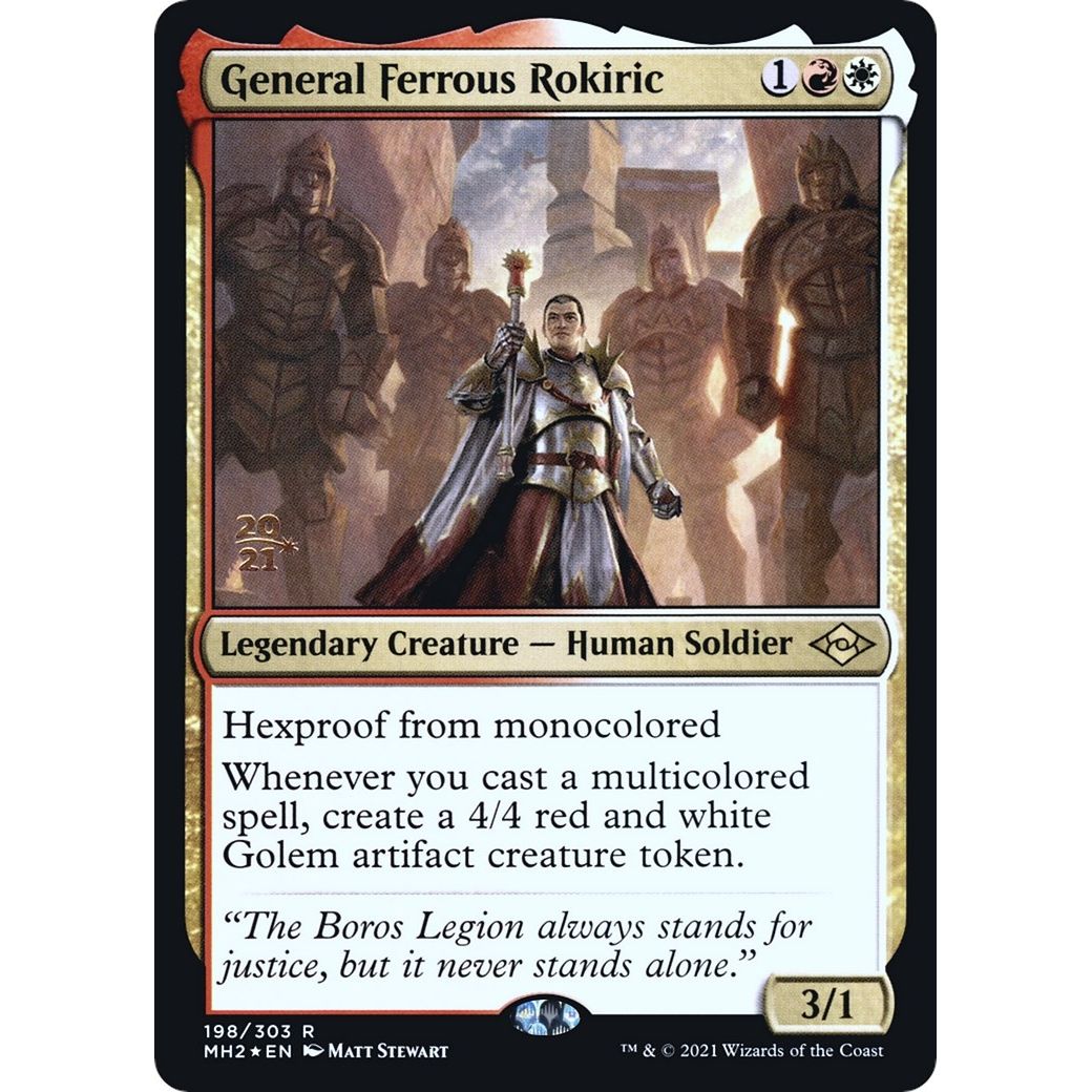 Image for General Ferrous Rokiric (198) (PRE) - Magic: The Gathering