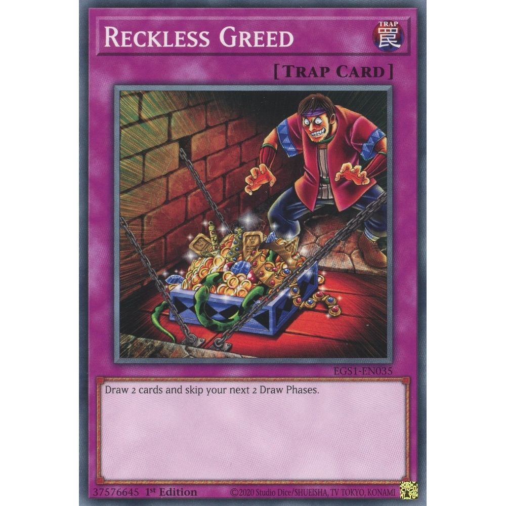 Image for Reckless Greed (EGS1-EN035) (EGS1) - YuGiOh