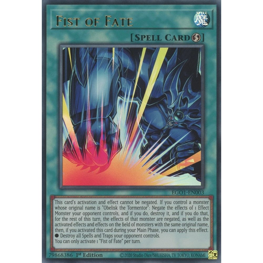 Image for Fist of Fate (EGO1-EN003) (EGO1) - YuGiOh