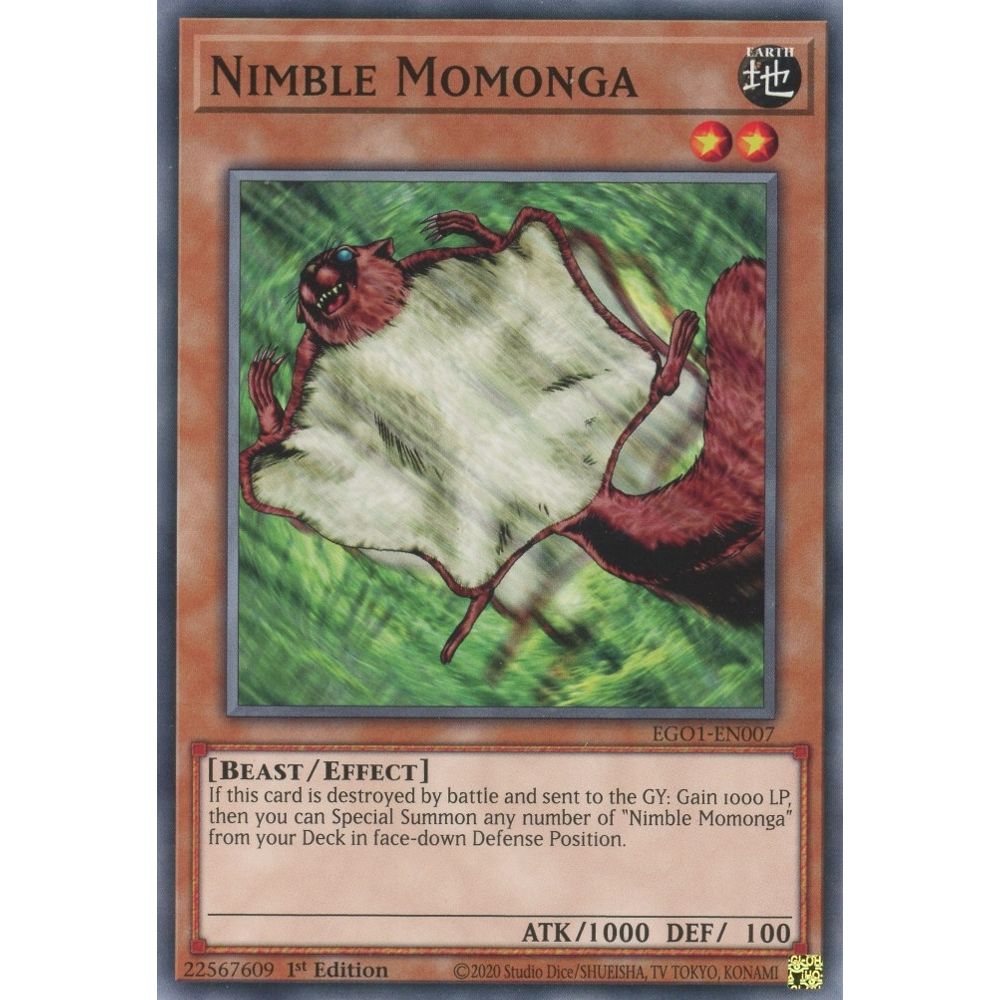 Image for Nimble Momonga (EGO1-EN007) (EGO1) - YuGiOh