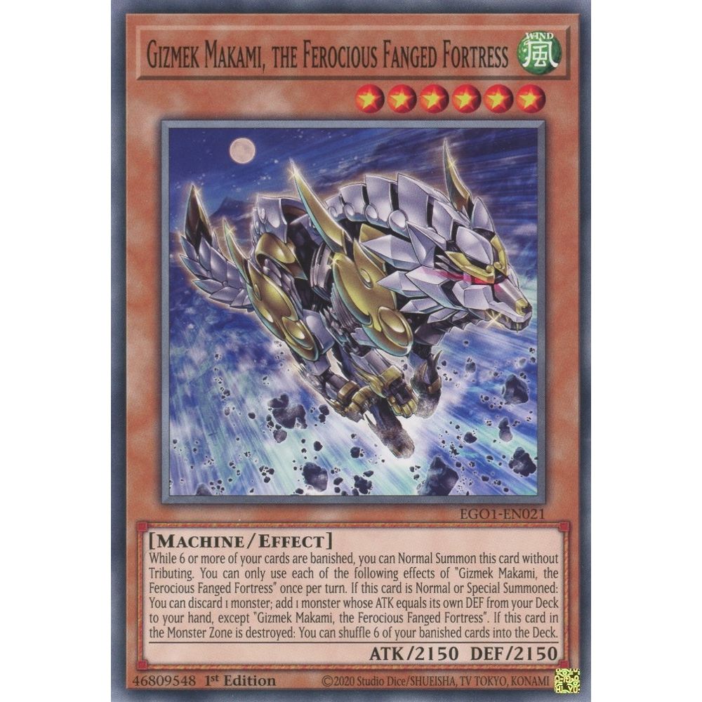 Image for Gizmek Makami, the Ferocious Fanged Fortress (EGO1-EN021) (EGO1) - YuGiOh
