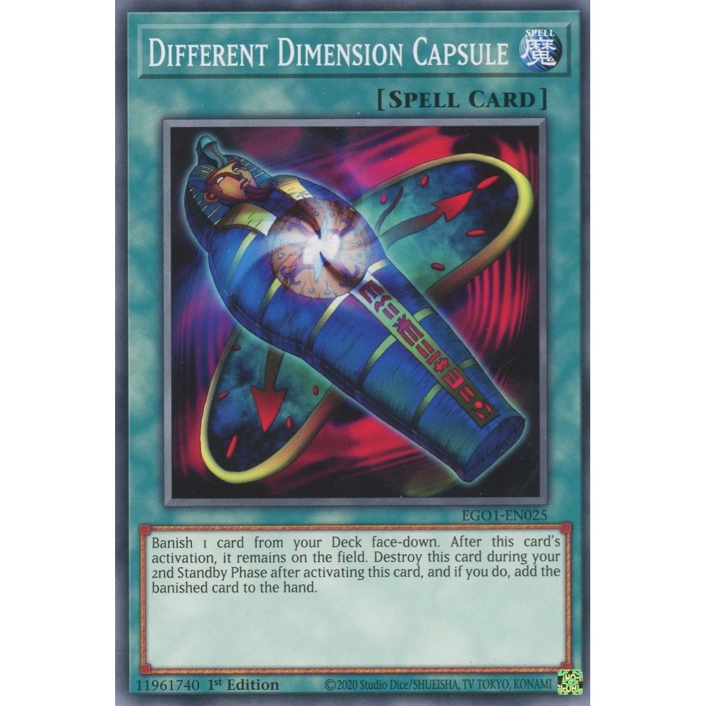 Image for Different Dimension Capsule (EGO1-EN025) (EGO1) - YuGiOh