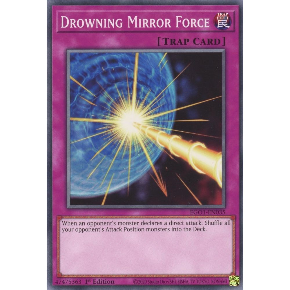 Image for Drowning Mirror Force (EGO1-EN035) (EGO1) - YuGiOh