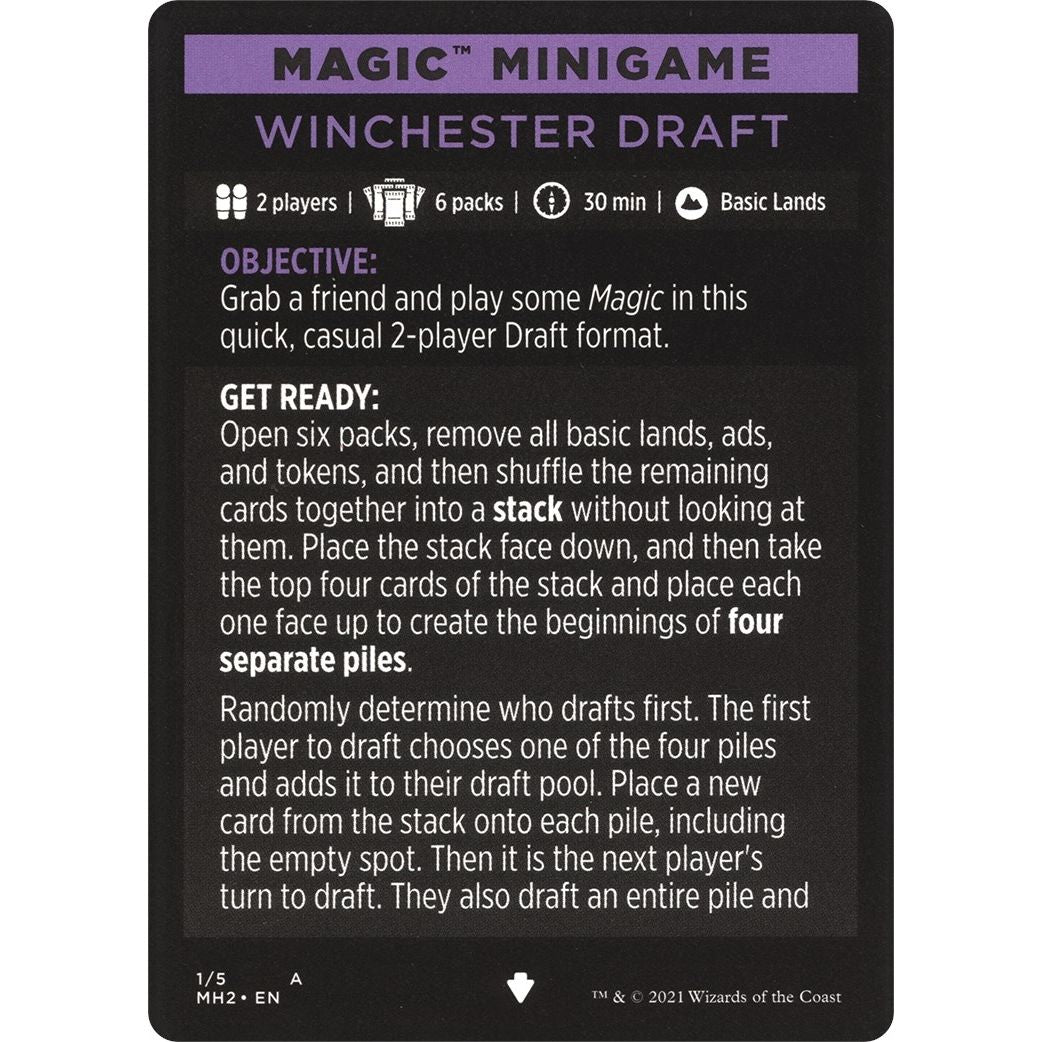 Image for Magic Minigame: Winchester Draft (1) (MH2) - Magic: The Gathering