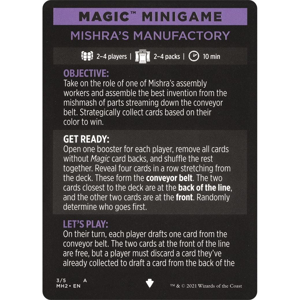 Image for Magic Minigame: Mishra's Manufactory (3) (MH2) - Magic: The Gathering