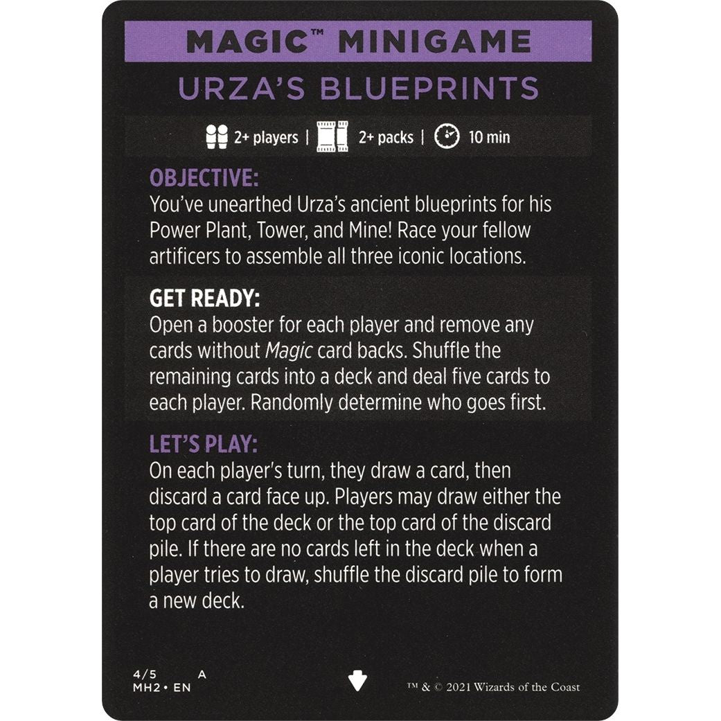 Image for Magic Minigame: Urza's Blueprints (4) (MH2) - Magic: The Gathering