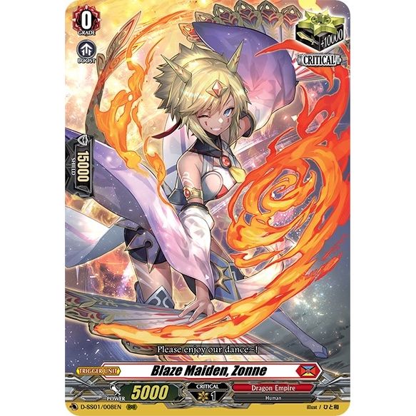Image for Blaze Maiden, Zonne (D-SS01/008EN) (D-SS01) - Cardfight Vanguard