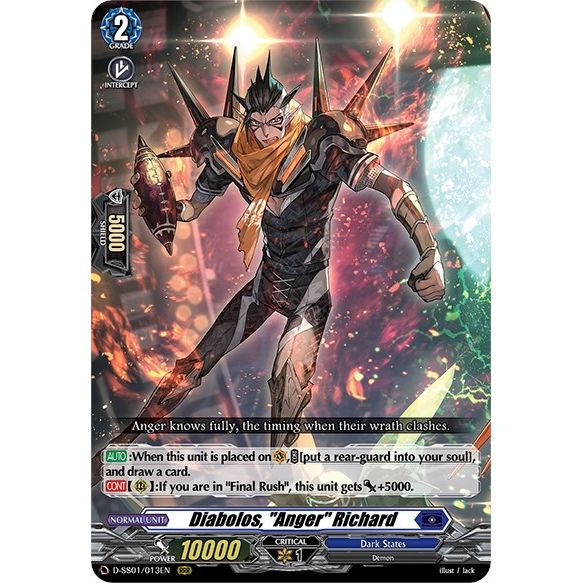 Image for Diabolos, "Anger" Richard (D-SS01/013EN) (D-SS01) - Cardfight Vanguard