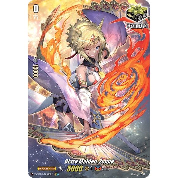 Image for Blaze Maiden, Zonne (SP) (D-SS01/SP05EN) (D-SS01) - Cardfight Vanguard