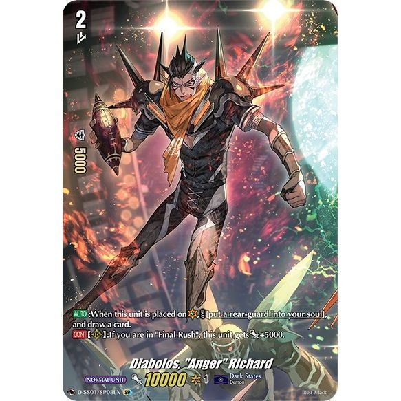 Image for Diabolos, "Anger" Richard (SP) (D-SS01/SP08EN) (D-SS01) - Cardfight Vanguard