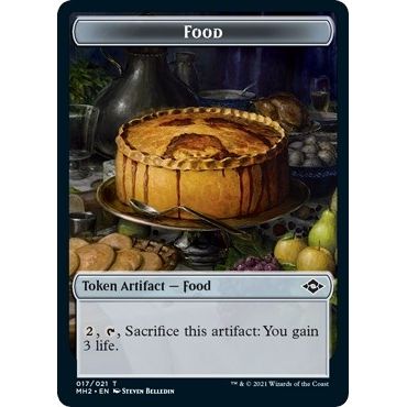 Image for Food (017) // Bird Double-Sided Token (17 // 1) (MH2) - Magic: The Gathering