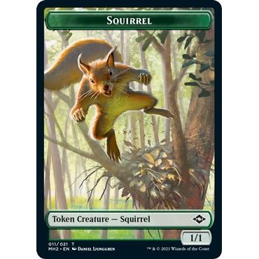 Image for Squirrel // Zombie Double-Sided Token (11 // 6) (MH2) - Magic: The Gathering
