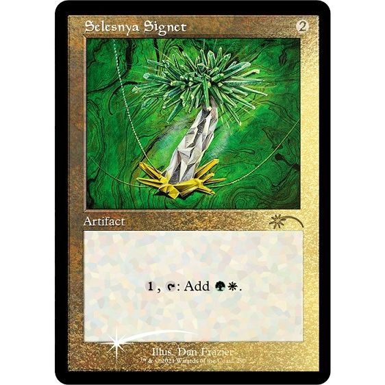 Image for Selesnya Signet (Foil Etched) (290) (SLD) - Magic: The Gathering