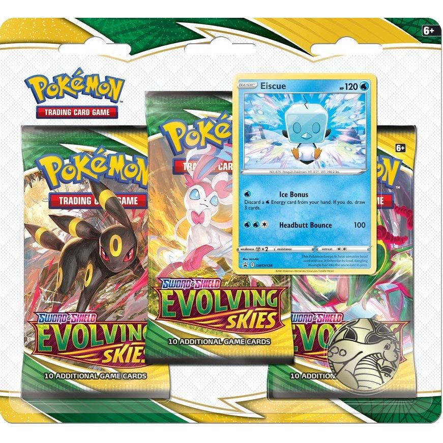 Image for Evolving Skies 3 Pack Blister [Eiscue] - Pokemon