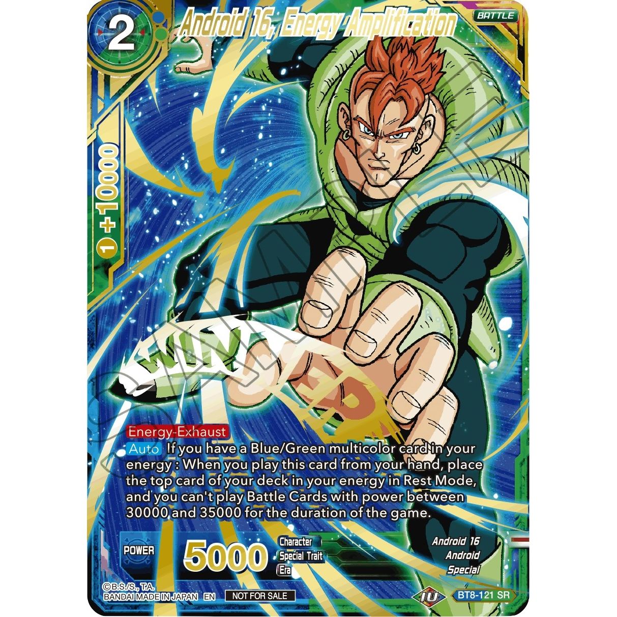 Image for Android 16, Energy Amplification (Alternate Art Set 2021 Vol. 2) (BT8-121) (TPR) - Dragon Ball Super: Masters