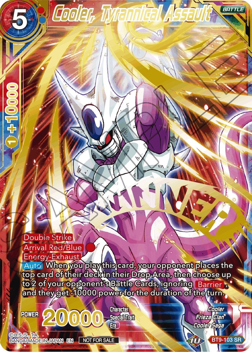 Image for Cooler, Tyrannical Assault (Alternate Art Set 2021 Vol. 2) (BT9-103) (TPR) - Dragon Ball Super: Masters