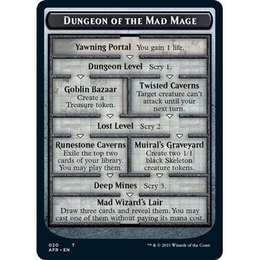 Image for Dungeon of the Mad Mage // Goblin Double-Sided Token (20 // 12) (AFR) - Magic: The Gathering