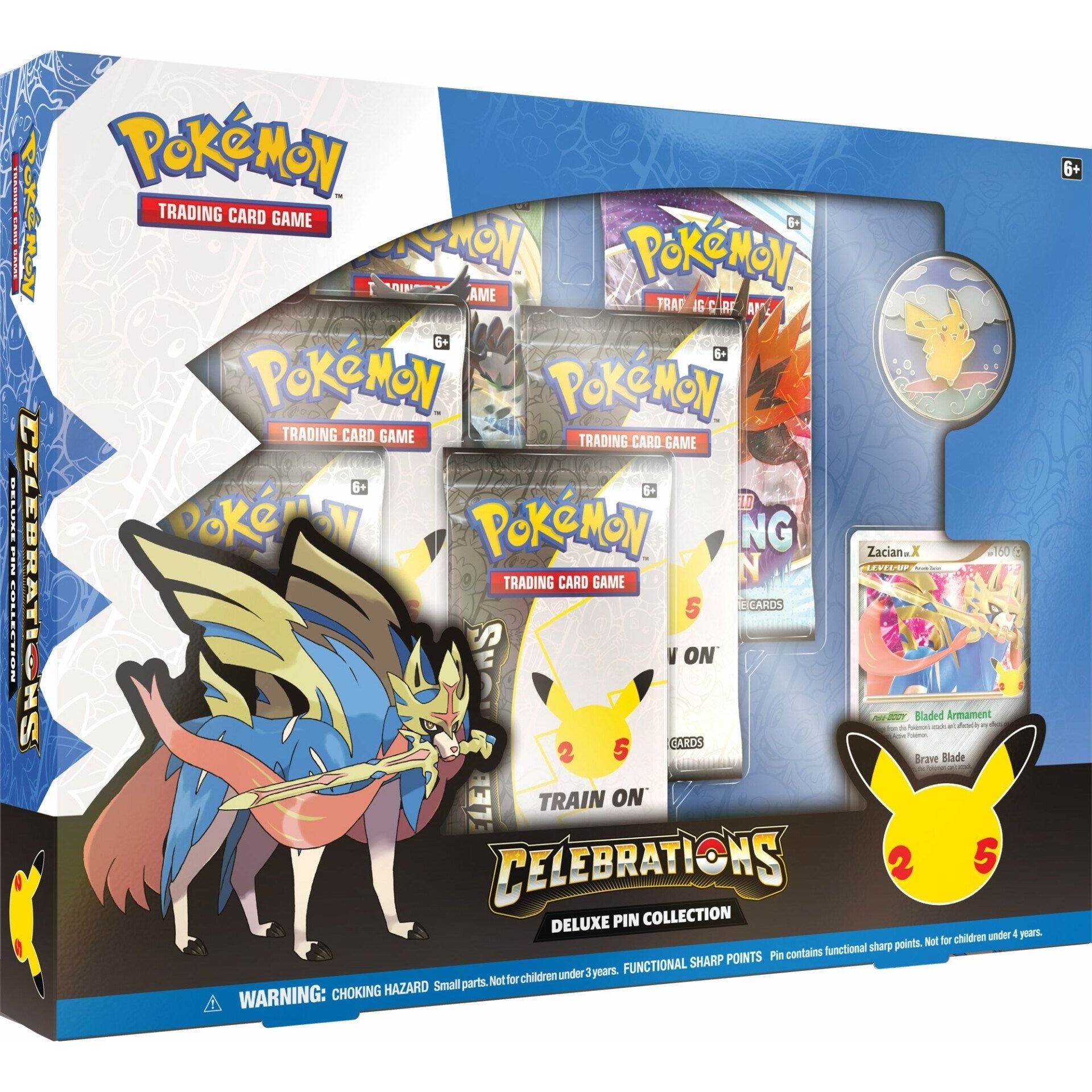 Image for Celebrations Deluxe Pin Collection [Zacian LV. X] - Pokemon