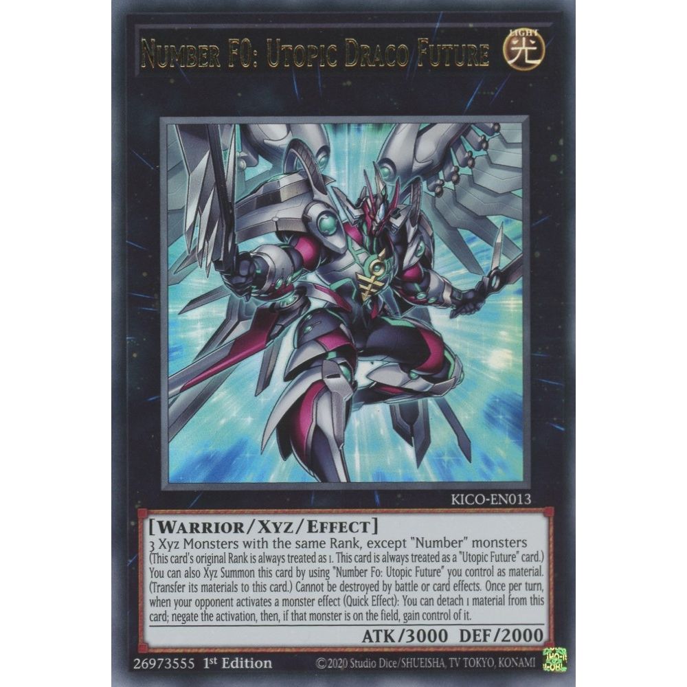 Image for Number F0: Utopic Draco Future (KICO-EN013) (KICO) - YuGiOh