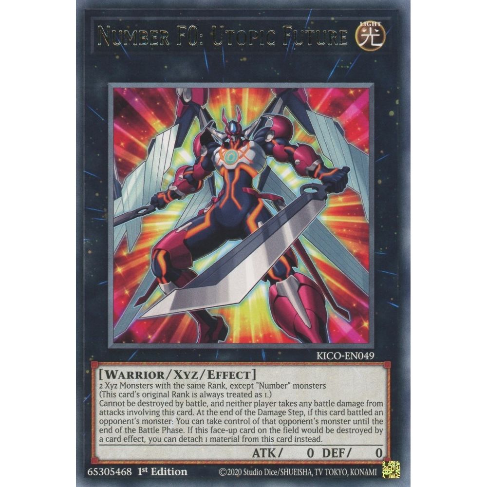 Image for Number F0: Utopic Future (KICO-EN049) (KICO) - YuGiOh