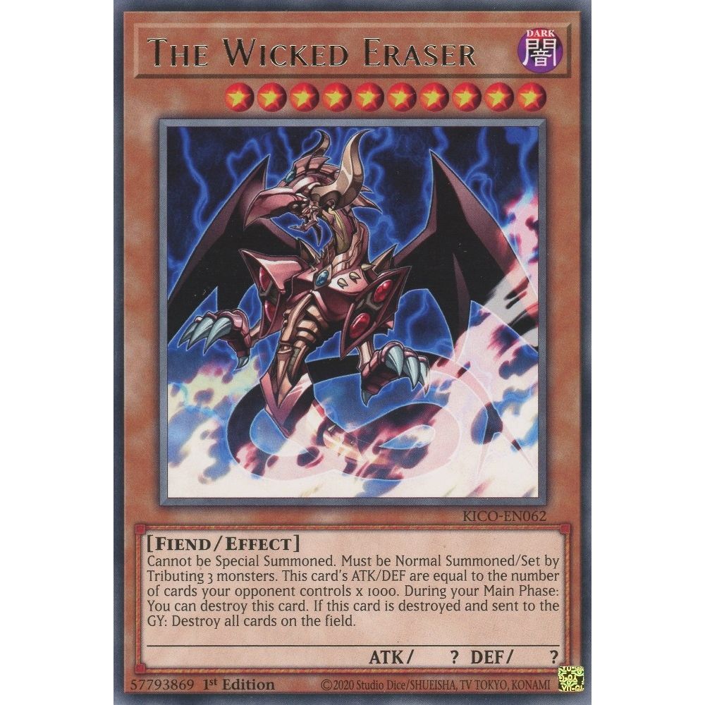 Image for The Wicked Eraser (KICO-EN062) (KICO) - YuGiOh