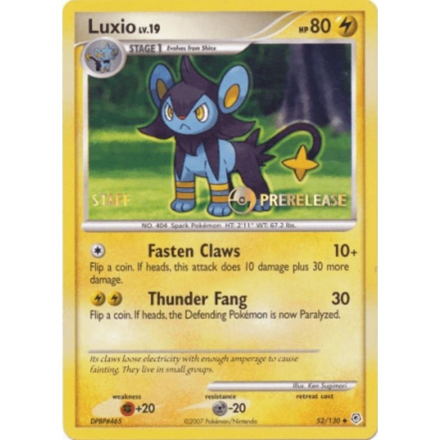 Image for Luxio - 52/130 (Prerelease) [Staff] (52/130) (PR) - Pokemon
