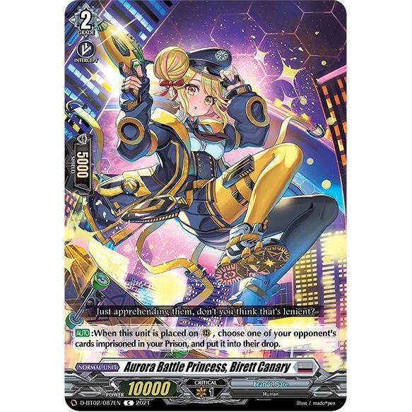 Image for Aurora Battle Princess, Birett Canary (D-BT02/087EN) (D-BT02) - Cardfight Vanguard