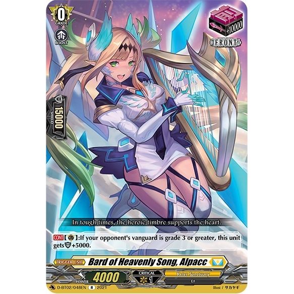 Image for Bard of Heavenly Song, Alpacc (D-BT02/048EN) (D-BT02) - Cardfight Vanguard