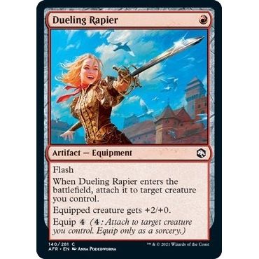 Image for Dueling Rapier (140) (AFR) - Magic: The Gathering