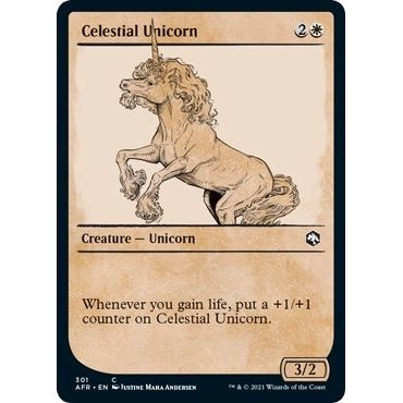 Image for Celestial Unicorn (Showcase) (301) (AFR) - Magic: The Gathering