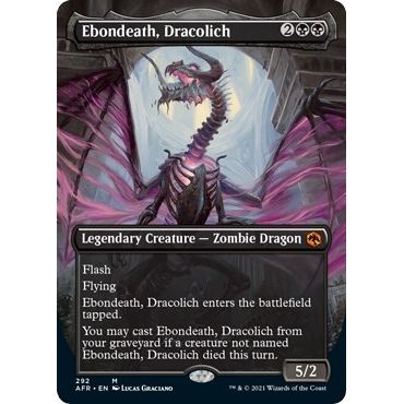 Image for Ebondeath, Dracolich (Borderless) (292) (AFR) - Magic: The Gathering