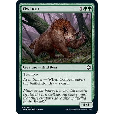 Image for Owlbear (198) (AFR) - Magic: The Gathering