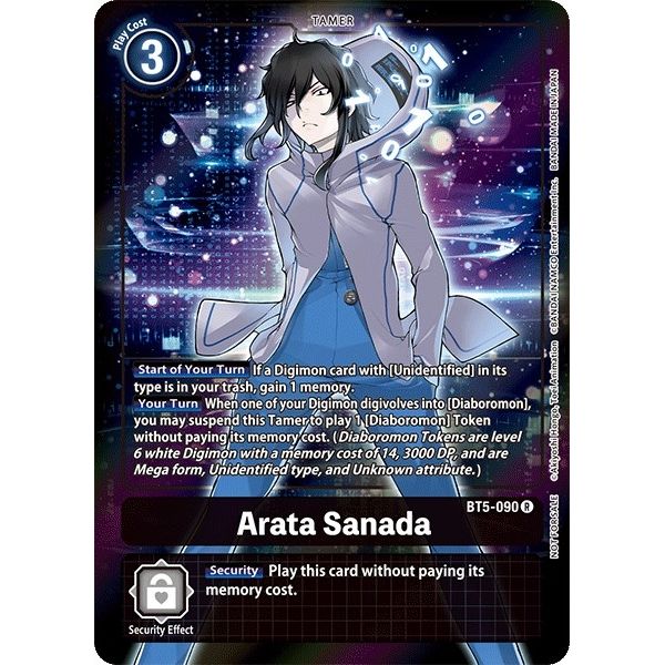 Image for Arata Sanada (Box Topper) (BT5-090 R) (BT05) - Digimon Card Game
