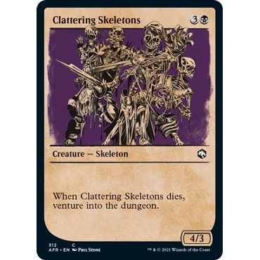 Image for Clattering Skeletons (Showcase) (312) (AFR) - Magic: The Gathering