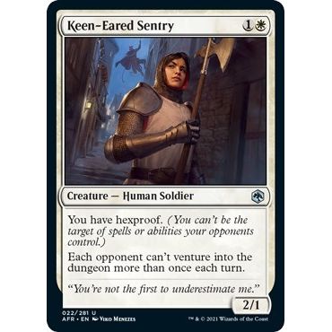 Image for Keen-Eared Sentry (22) (AFR) - Magic: The Gathering