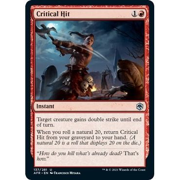 Image for Critical Hit (137) (AFR) - Magic: The Gathering