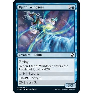 Image for Djinni Windseer (55) (AFR) - Magic: The Gathering