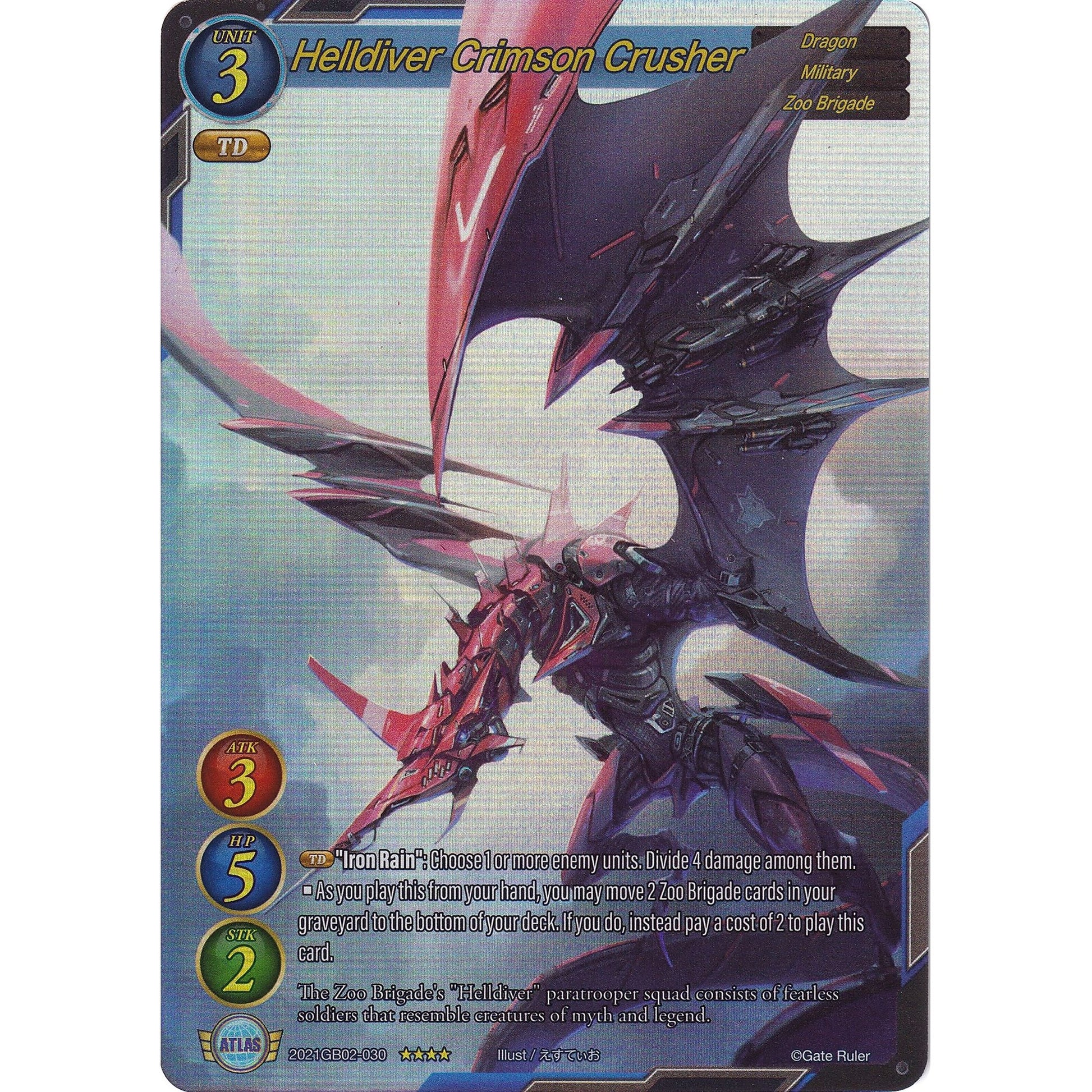 Image for Helldiver Crimson Crusher (Full Art) (2021GB02-030) (GB02) - Gate Ruler