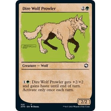 Image for Dire Wolf Prowler (Showcase) (325) (AFR) - Magic: The Gathering