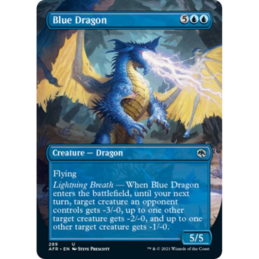 Image for Blue Dragon (Borderless) (289) (AFR) - Magic: The Gathering