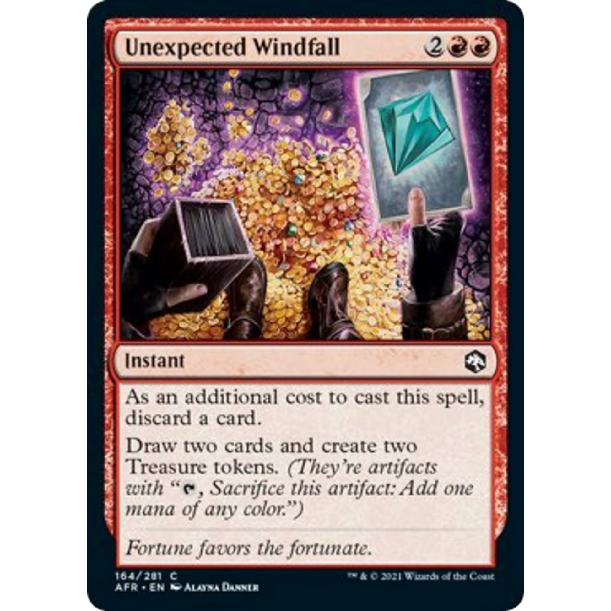Image for Unexpected Windfall (164) - Magic: The Gathering